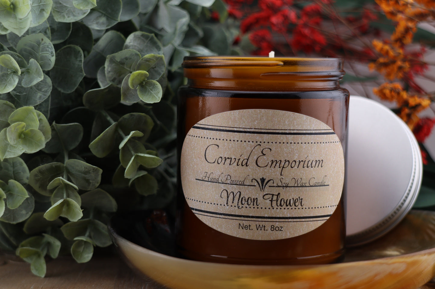 Moon Flower - 8oz Handmade Soy Wax Scented Candle