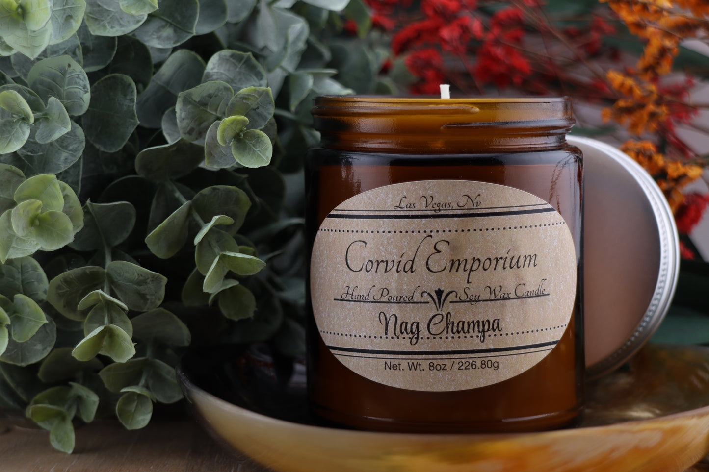 Nag Champa - 8oz Handmade Soy Wax Scented Candle