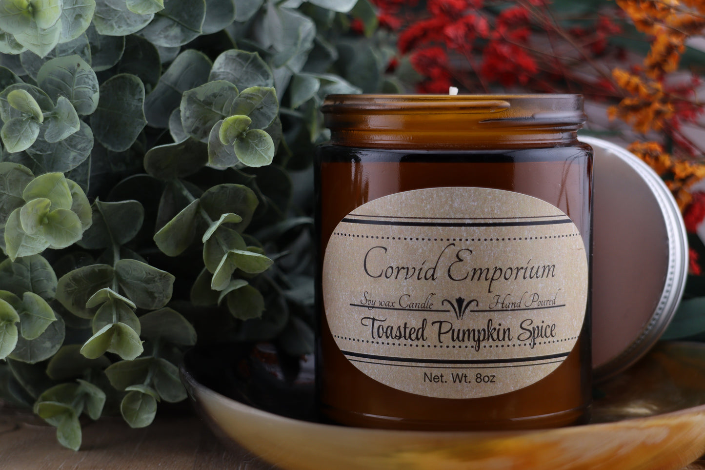 Toasted Pumpkin Spice - 8oz Handmade Soy Wax Scented Candle