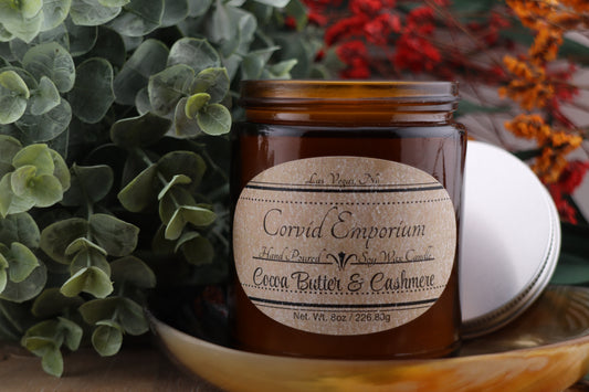 Coco Butter & Cashmere - 8oz Handmade Soy Wax Scented Candle